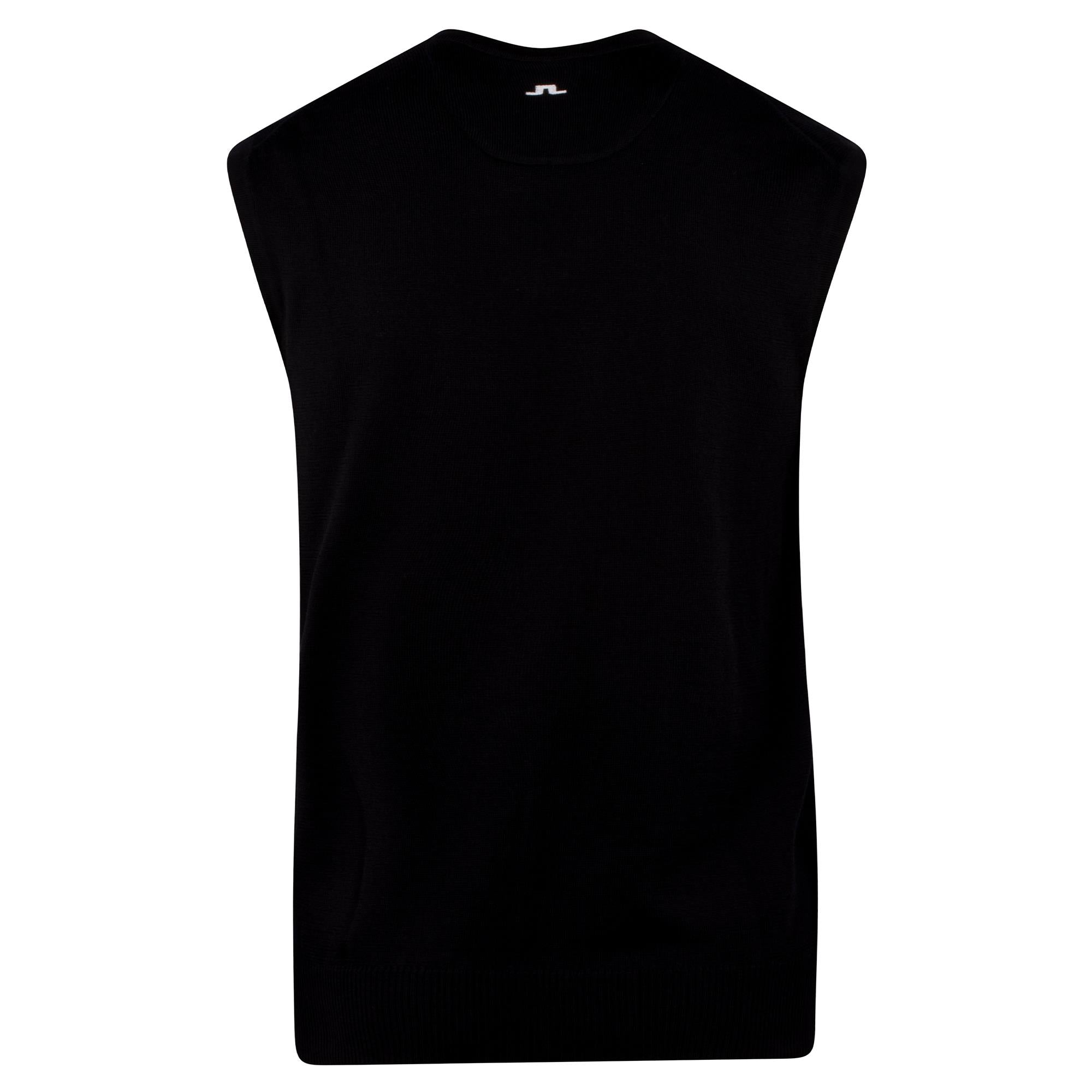 J Lindeberg Liam Knitted Mens Tour Merino Golf Vest Navy